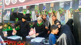 برپایی موکب و پذیرایی از عزاداران حسینی در یاسوج + (تصاویر )