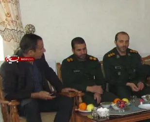 دیدار  فرمانده ناحیه مقاومت بسیج خوانسار  با خانواده وابستگان سپاه