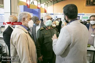 بازدید سردار فدوی از نمایشگاه میدان وظیفه بنیاد تعاون بسیج