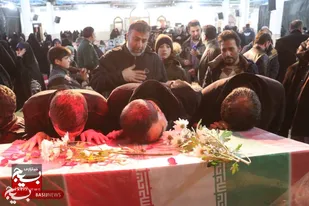 حضور زنجانی ها در مراسم استقبال از شهدای گمنام+تصاویر