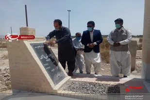 غبار روبی مزار شهید محمد عثمان بارانزهی به مناسبت هفته معلم و هفته عقیدتی سیاسی