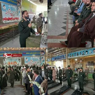 گلباران وعطرافشانی گلزار   شهداء شهرستان ملارد