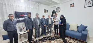 دیدار مدیرعامل محترم صندوق ذخیره بسیجیان کشور با خانواده معظم شهید نصوری