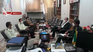جلسه تعامل با پلیس راه اهن و حوزه مقاومت بسیج 4 حضرت مهدی (عج) میبدبرگزار شد