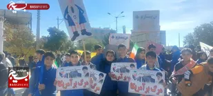 حماسه حضور جوینی ها در راهپیمایی روز ۱۳ آبان ماه