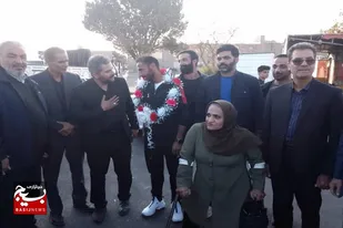 استقبال از قهرمان و بهترین سنگربان آسیا در نهاوند