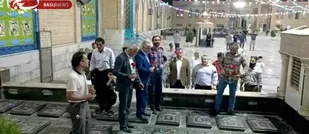 آئین غبارروبی مزار شهدا توسط پهلوانان پیشوا