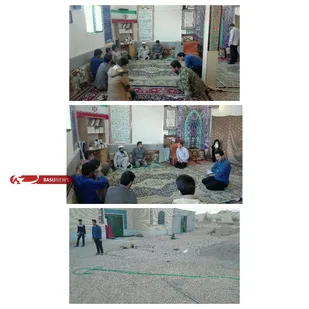 اجرای گنبد و گلدسته نمادین مسجد شهرک فدک شاهرود
