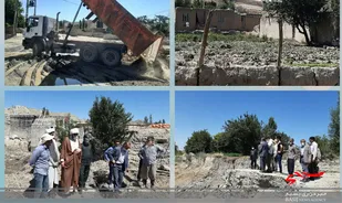 بازدید از مناطق سیل زده شیروان