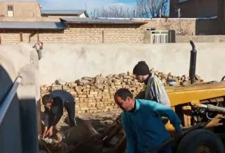 پاکسازی و بهسازی محوطه پایگاه مقداد روستای کهرت