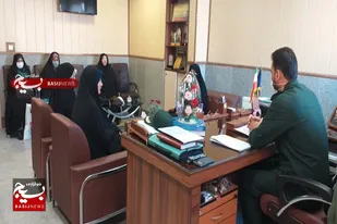 دیدار بسیجیان حوزه شهیده افضل با فرمانده سپاه ناحیه همدان