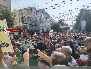 راهپیمایی حمایت از امنیت و اقتدار کشور با حضور گسترده مردم در کرج برگزار شد