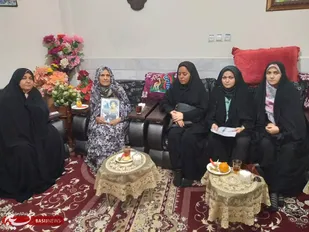 دیدار با مادر شهید علم بیگی و همسر شهید اروجعلی