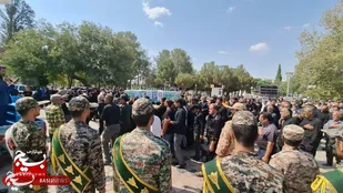پیکر مطهر جانباز شهید &laquo;علی رفیعی&raquo; در کاشمر تشییع شد