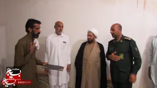 تجلیل از مردی که در راه دفاع از وطن جان فشانی کرد