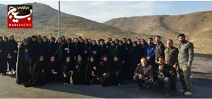 عکس‌ یادگاری کاروان راهیان نور دانش آموزی شهرستان فیروزکوه