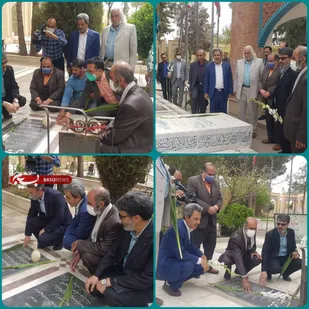 دیدار هنرمندان بسیجی با فرماندار شاهرود و تجدید میثاق با شهدا+ تصاویر