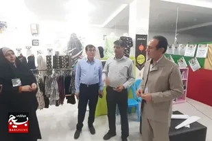 بازدید فرمانده سپاه امام رضا (ع)از غرفه البسه اسلامی در کاکی