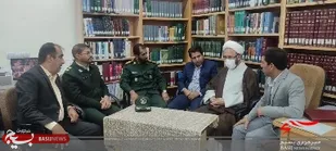 در هفته کتابخوانی سرهنگ امیری از کتابخانه شهرستان بردسیر دیدار کردند