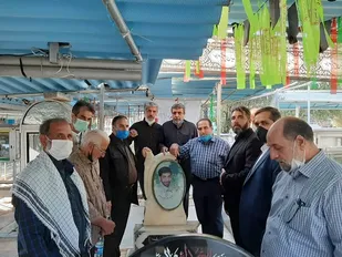 غبارروبی گلزارشهدای اصناف شهرری و شهید ابراهیم هادی