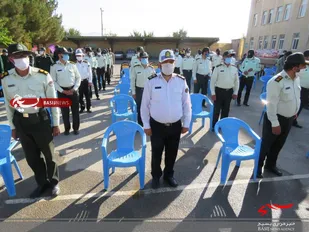 صبحگاه مشترک در چادگان بمناسب هفته دفاع مقدس