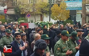 تشییع پیکر مطهر شهید گمنام در نیشابور