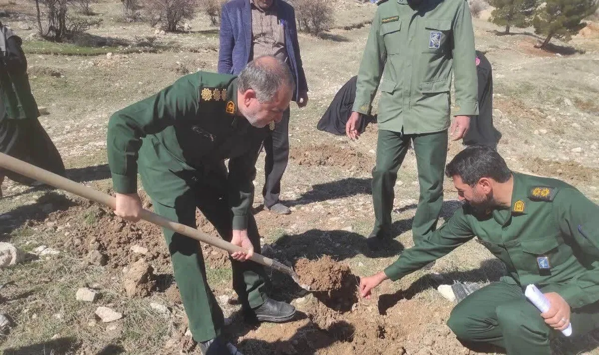 دو هزار اصله درخت در مناطق عشایری کهگیلویه و بویراحمد غرس شد