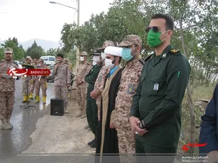 برگزاری مراسم غباررویی  مزار شهدا در شهرستان جوانرود