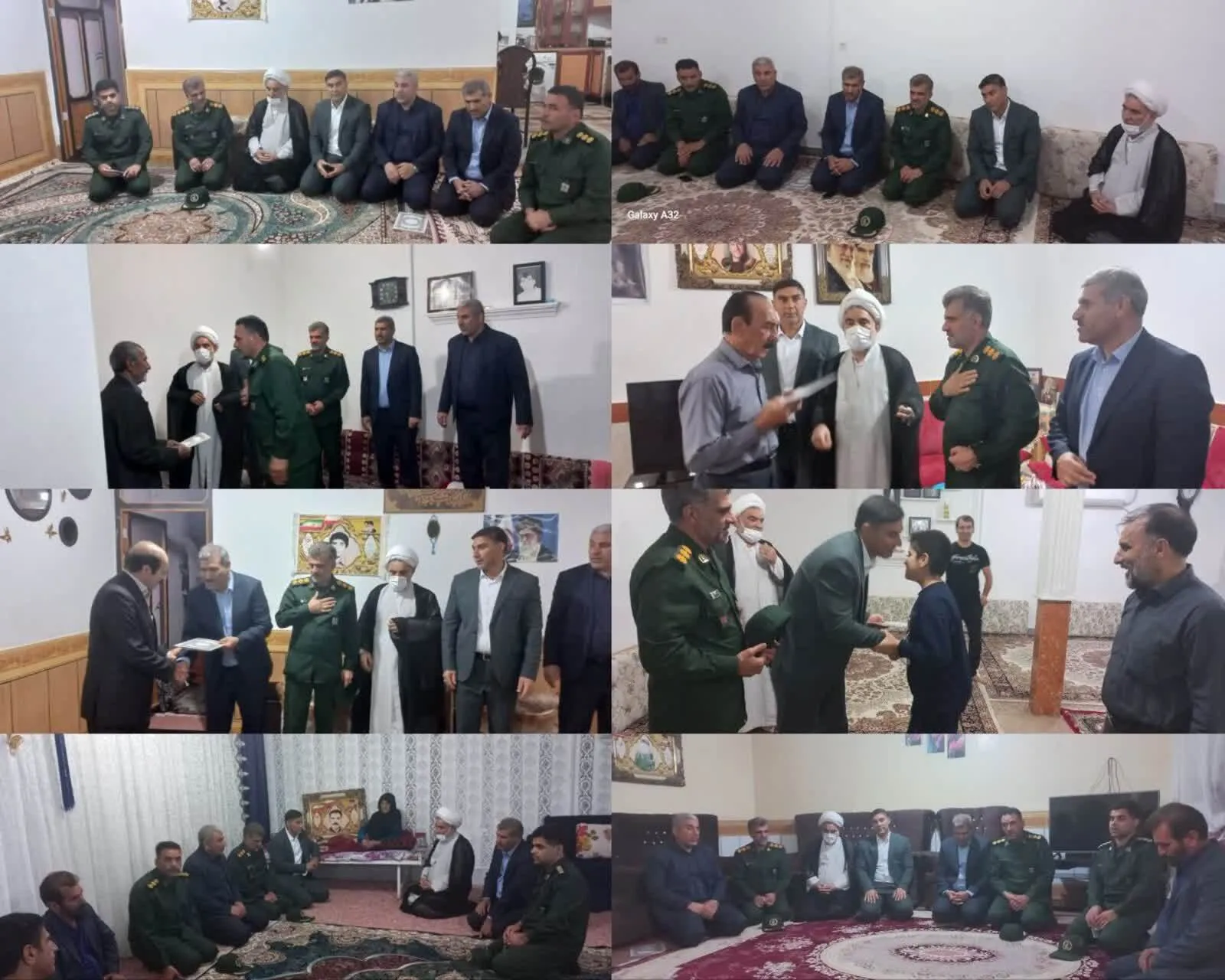 دیدارمسئولین  شهرستان دره شهر با خانواده شهدای دانش آموز دهستان ارمو