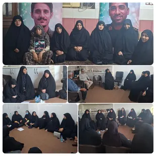 دیدارمسئول سازمان بسیج جامعه زنان سپاه امام سجادعلیه&zwnj;السلام باخانواده شهید زرنگاری هرمز