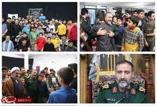 دیدار صمیمانه سردار ملک شاهکوهی فرمانده سپاه نینوا با جمعی از معتکفین مسجد امام جعفر صادق (ع) شهرستان کلاله