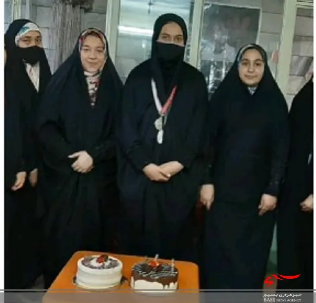 تجلیل از دختران نوجوان محجبه لیگ کشوری بسکتبال