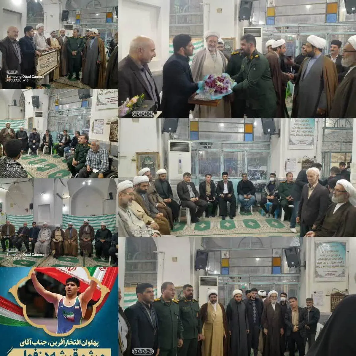 تکریم مردمی بسیجی قهرمان المپیک ناشنوایان «میثم دزفولی» در مسجد میثم تمار دزفول برگزار شد