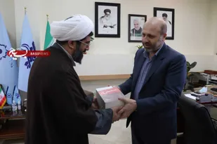 دیدار مسئول دفتر نمایندگی ولی فقیه در سپاه انصارالمهدی(عج) با مدیر کل صدا وسیمای زنجان