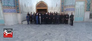 برگزاری آیین عطر&zwnj;افشانی گلزار شهدای امامزاده سیدحمزه (ع) کاشمر