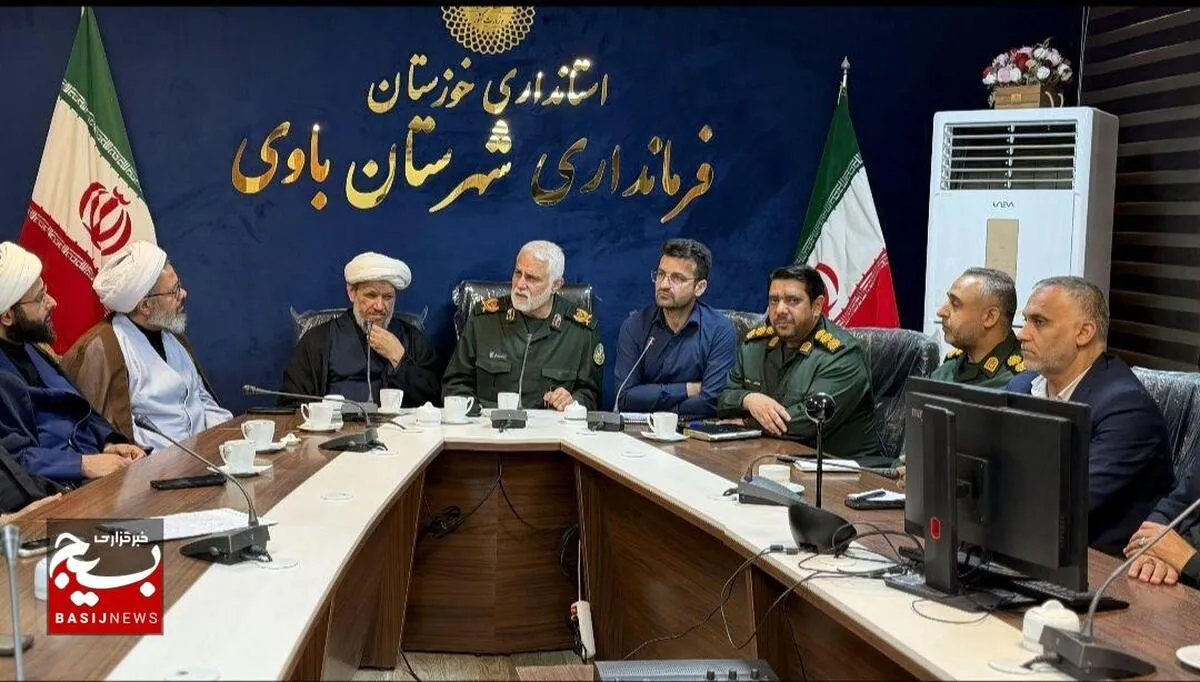 برگزاری جلسه هماهنگی ساخت یادمان و میزبانی از سه شهید گمنام در شهرستان باوی