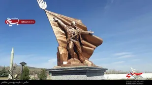 تندیس سرلشکر شهید &laquo;حسین همدانی&raquo;  در همدان رونمایی شد
