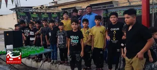 برپایی ایستگاه صلواتی نوجوانان بسیجی درشوشتر