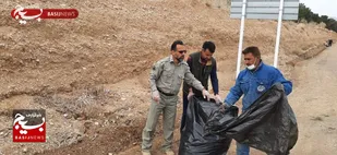 پاکسازی طبیعت حاشیه شهر شاهرود به روایت تصویر