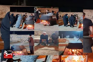 برپایی آیین سنتی پخت حلیم در شهرستان سرخه