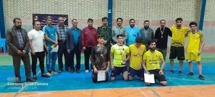 برگزاری مسابقات فوتسال و آمادگی جسمانی ناحیه مقاومت بسیج در بهمئی