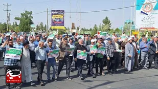 خشم و انزجار نمازگزاران جمعه در تربت&zwnj;جام از جنایت اخیر صهيونيست جهانی+فیلم و تصاویر