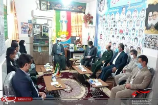 دیدار فرمانده حوزه نجف اشرف بنجار با امام جمعه این شهر