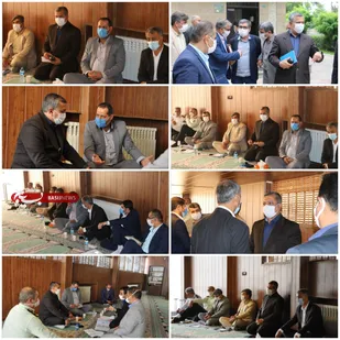 جلسه مسئولان استان گلستان و سمنان جهت رفع مشکلات پروژه آب قطری و جاده علی آباد به شاهرود