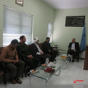 دیدار چند تن از مسئولین سپاه فاروج با ریاست دادگستری