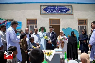 افتتاح مدرسه خیری &laquo;شهید حبیب&zwnj;ا... مینایی&raquo; در روستای ریحانی میرجاوه