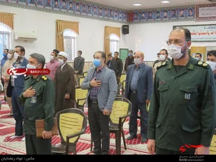 آئین تکریم و معارفه فرماندهان سابق و جدید حوزه بسیج الهادی دامغان