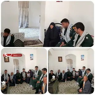دیدار از خانواده و مادر شهید مرتضی یاسری