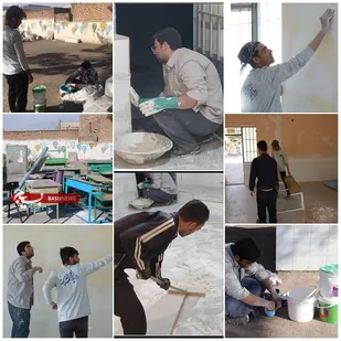 حضور گروه جهادی آیه های ایثار در روستای سعادت آباد رفسنجان
