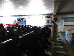 ویژه برنامه بزرگداشت مقام معلم و هفته عقیدتی توسط خواهران بسیجی ناحیه میثم